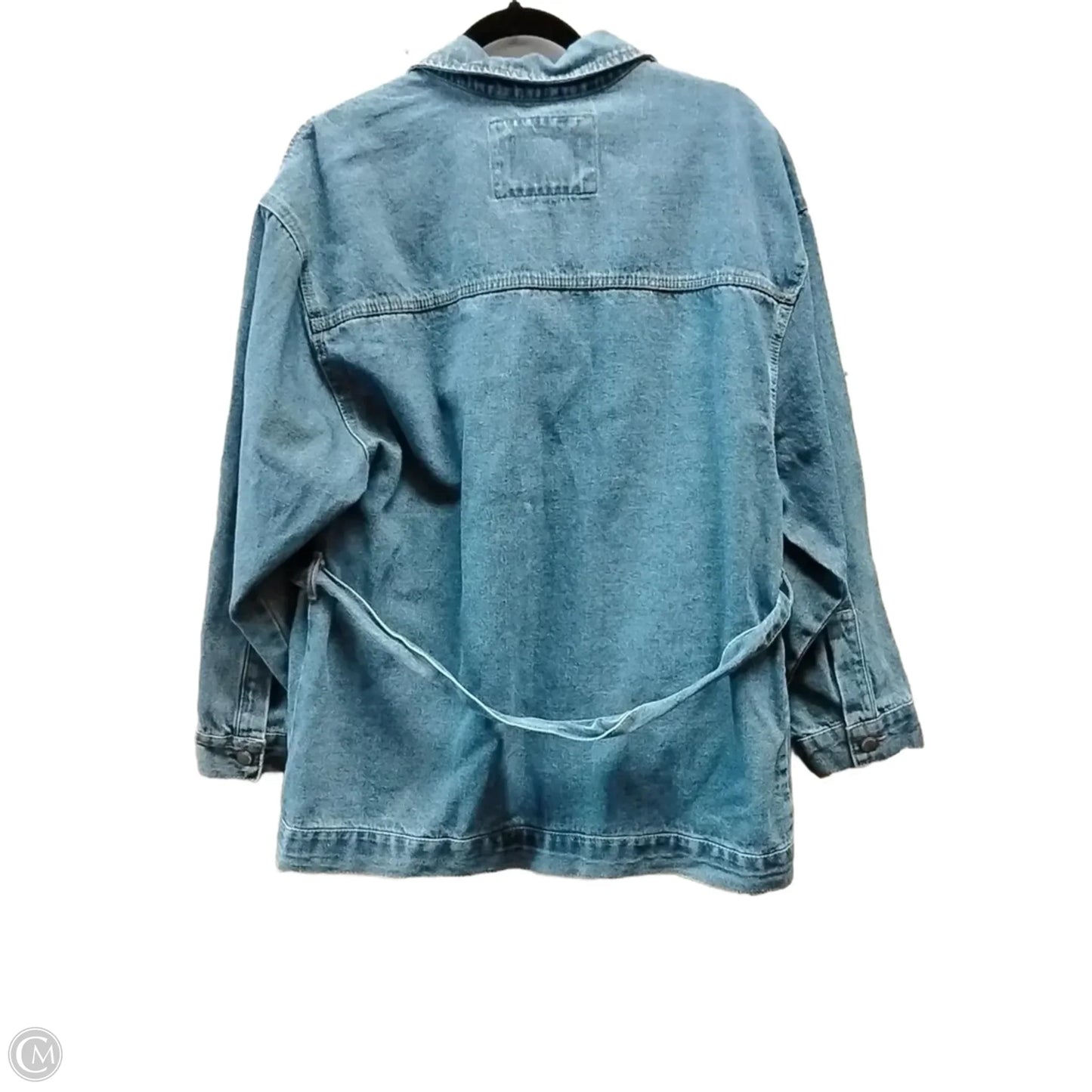 Jacket Denim By Clothes Mentor In Blue Denim, Size: L