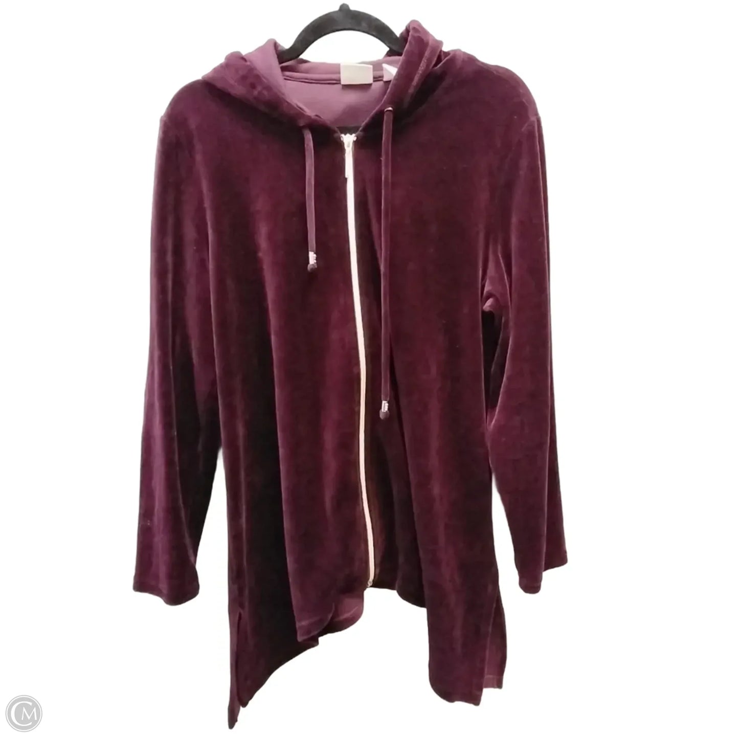 Sweatshirt Hoodie By Zenergy By Chicos In Red, Size: 2