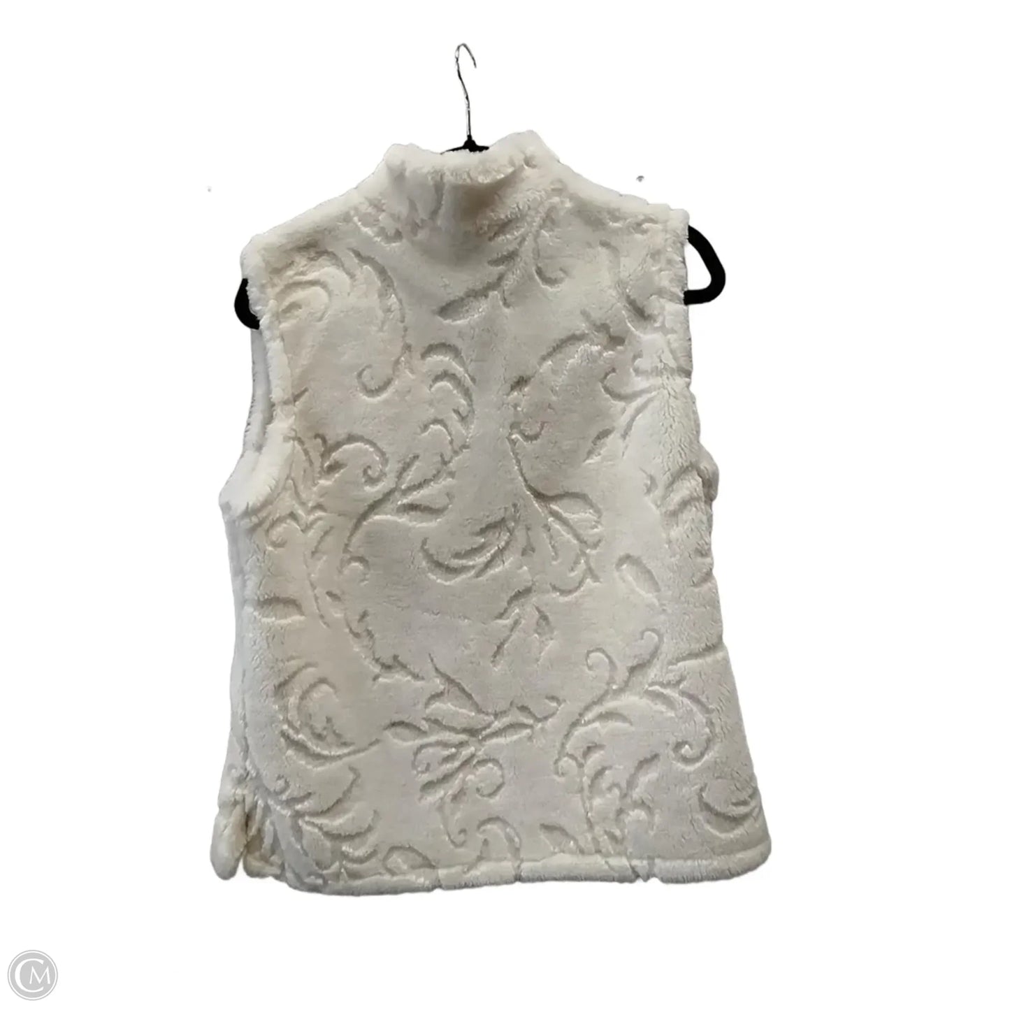 Vest Faux Fur & Sherpa By Coldwater Creek In White, Size: M