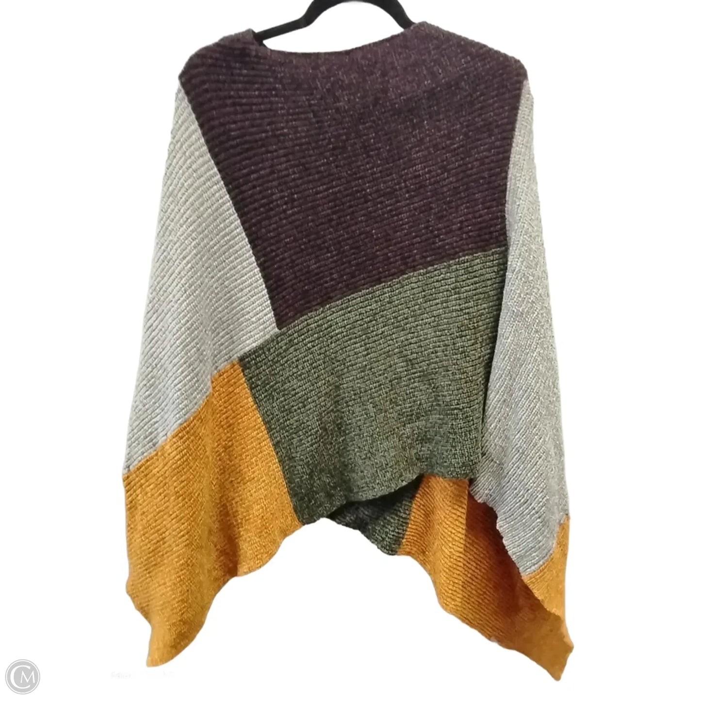 Poncho By Clothes Mentor In Multi-colored, Size: Onesize