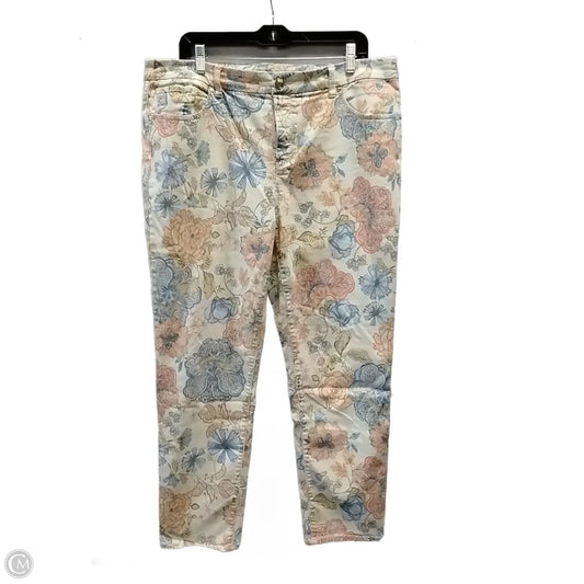 Pants Chinos & Khakis By Chicos In Floral Print, Size: 3