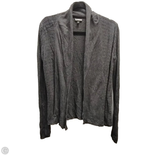Cardigan By Express In Grey, Size: L