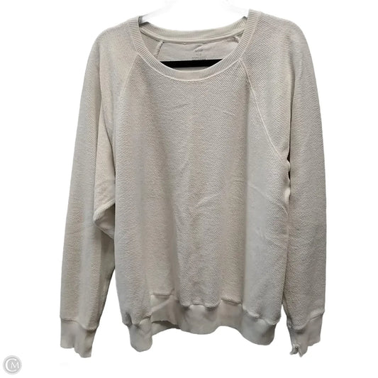Sweatshirt Crewneck By Aerie In White, Size: L
