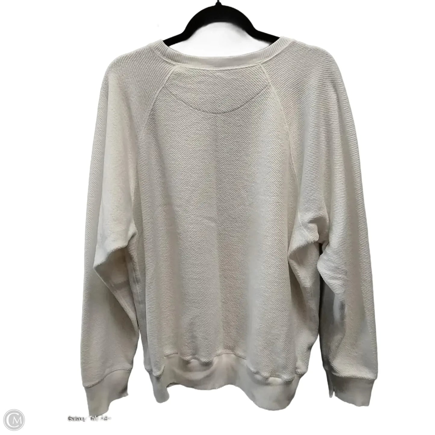 Sweatshirt Crewneck By Aerie In White, Size: L