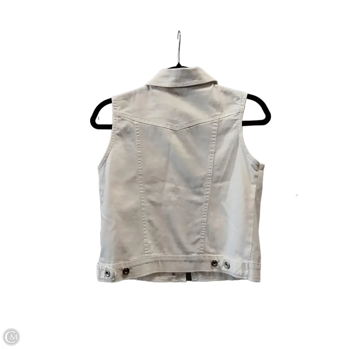 Vest Other By Body Central In White Denim, Size: M