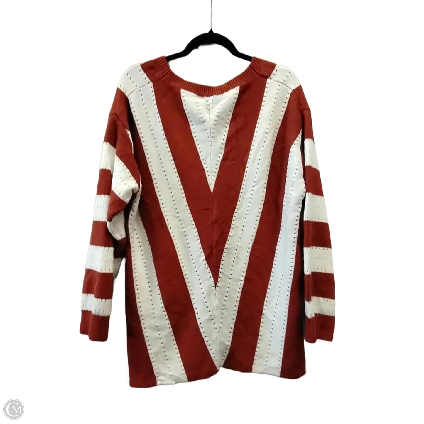 Sweater By Clothes Mentor In Striped Pattern, Size: 2x