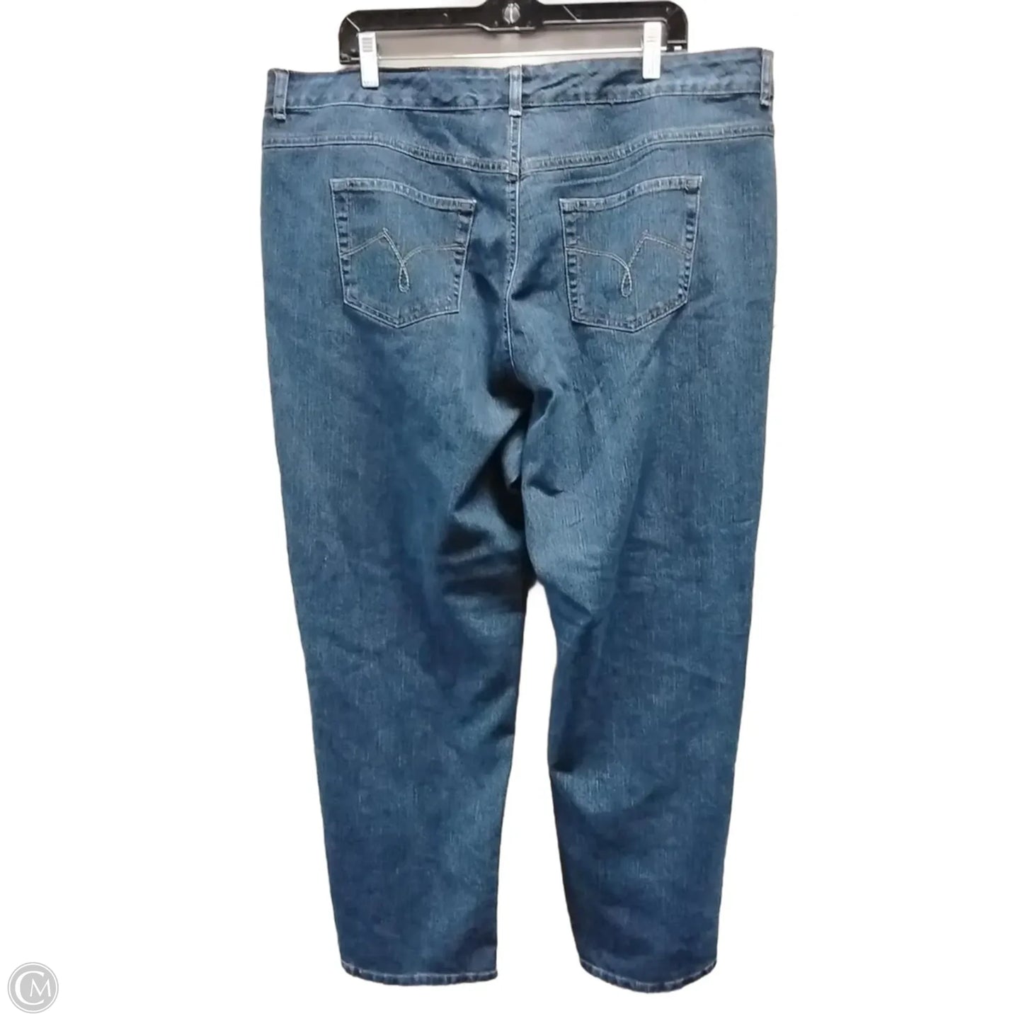Jeans Straight By Clothes Mentor In Blue, Size: 22w