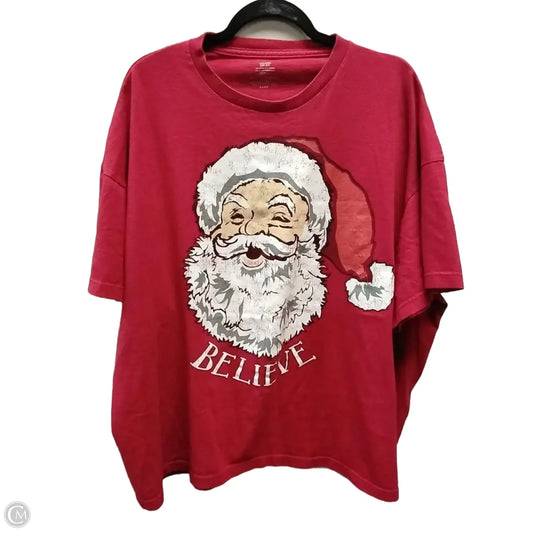 Top Short Sleeve By Clothes Mentor In Red, Size: 2x