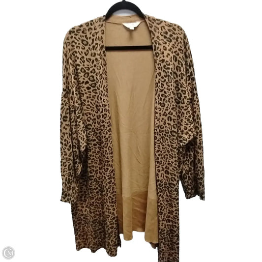 Sweater By Terra & Sky In Leopard Print, Size: 4x