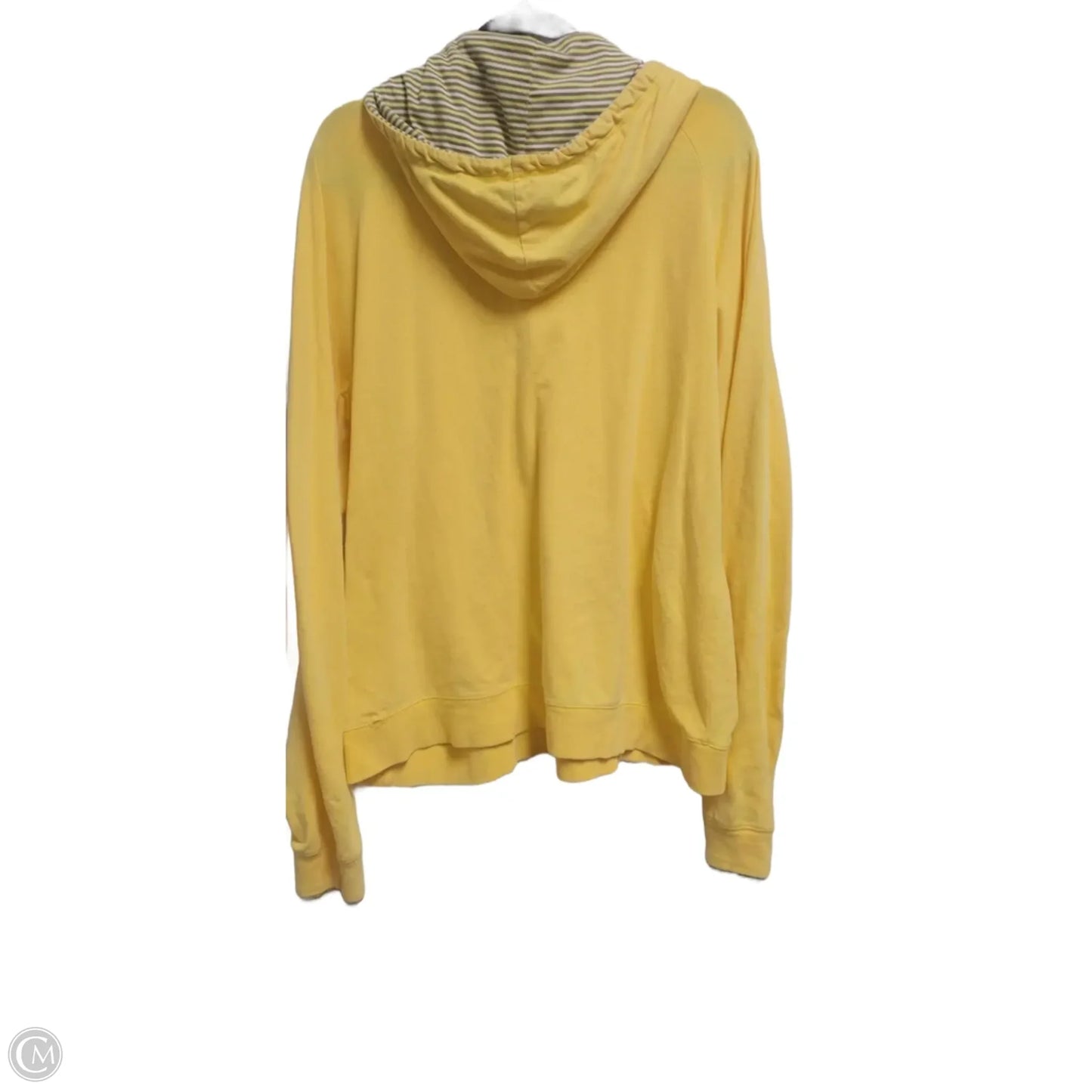 Sweatshirt Hoodie By Cato In Yellow, Size: Xl