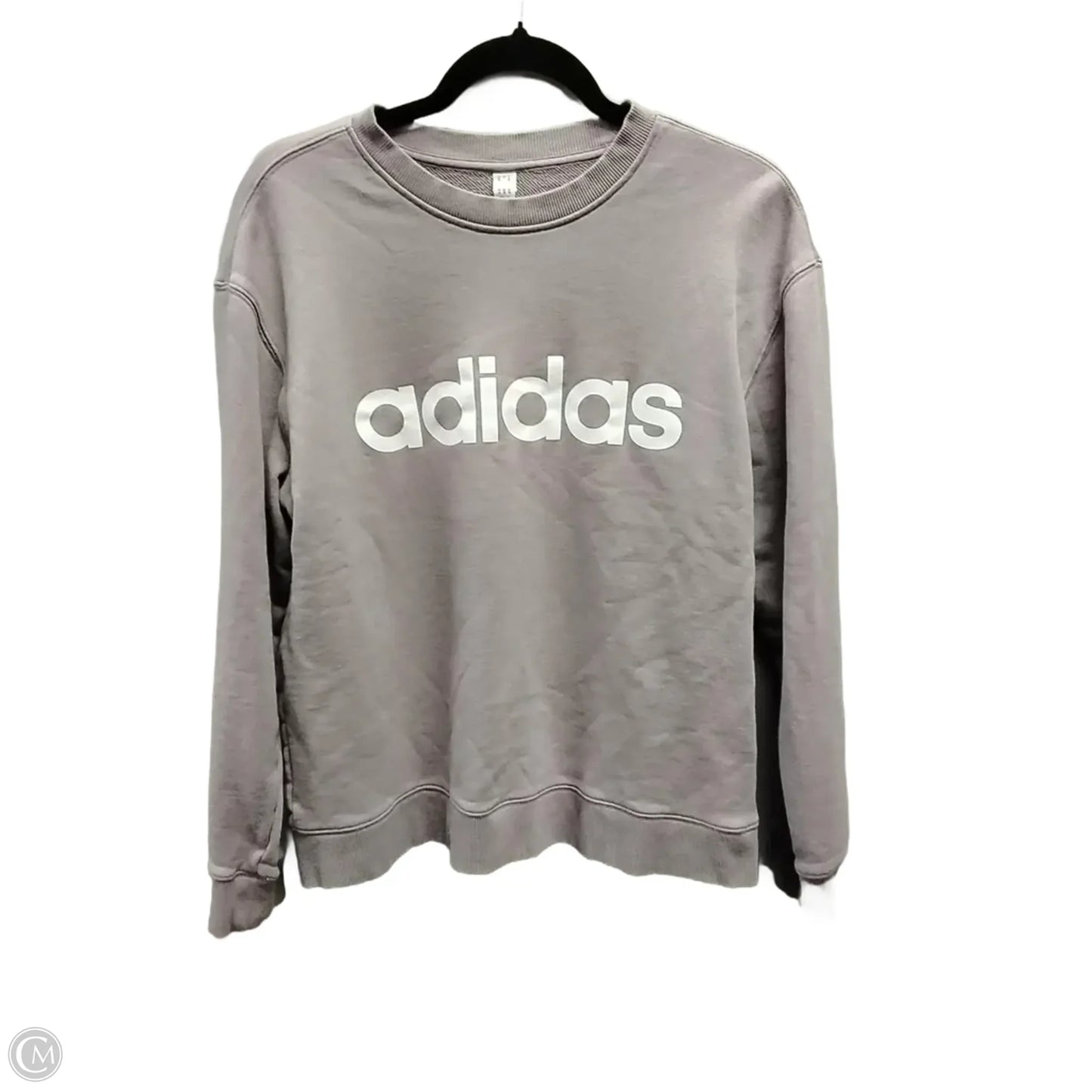 Sweatshirt Crewneck By Adidas In Purple, Size: L