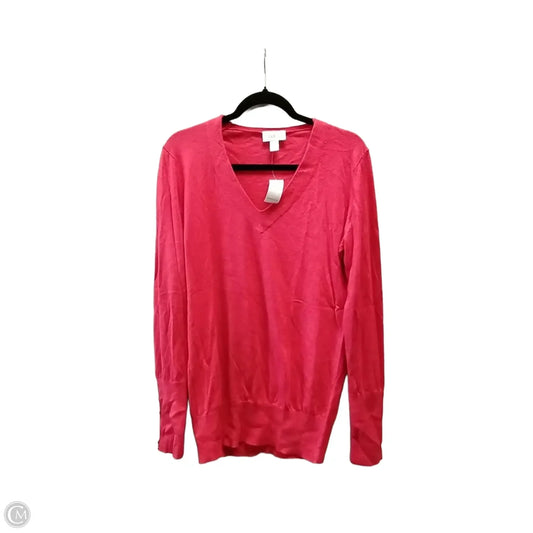 Sweater By Loft In Red, Size: L