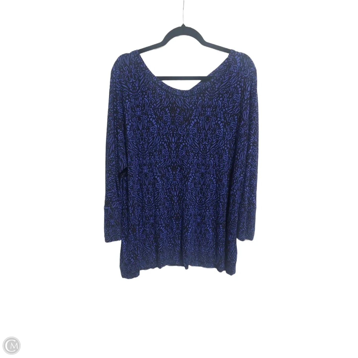 Blouse Long Sleeve By Soma In Purple, Size: Xxl