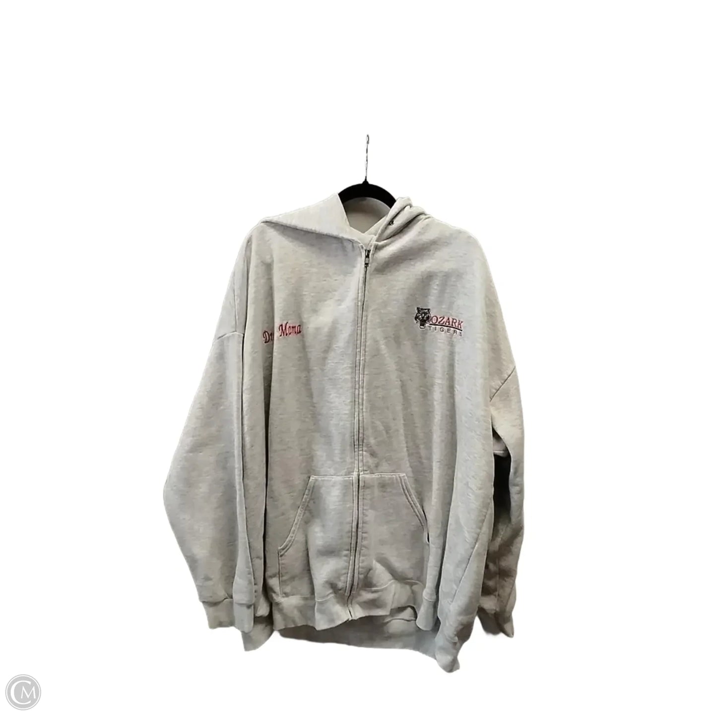 Sweatshirt Hoodie By Lee In Grey, Size: 3x