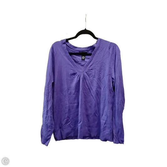 Sweater By Lane Bryant In Purple, Size: 14