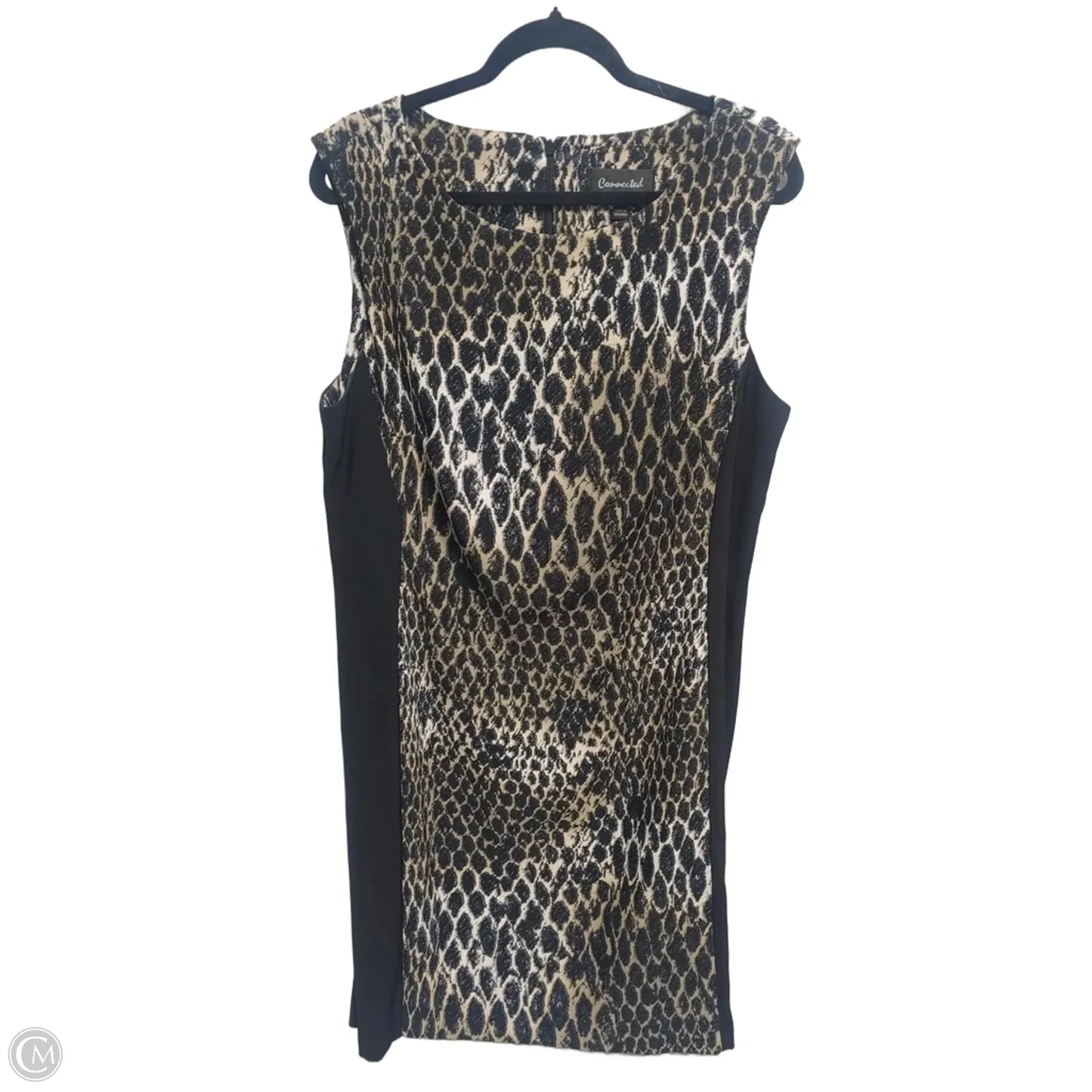 Dress Casual Midi By Connected Apparel In Animal Print, Size: 16