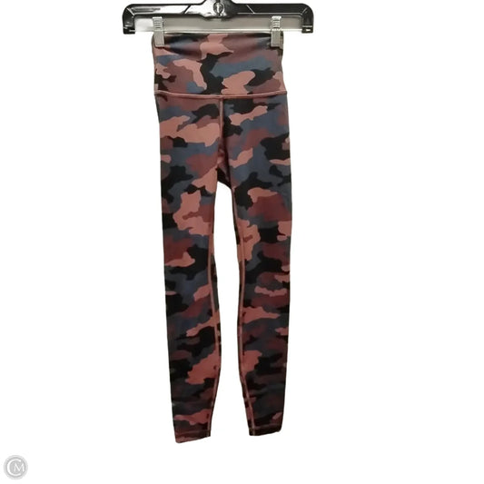 Athletic Leggings By Lululemon In Camouflage Print, Size: 0