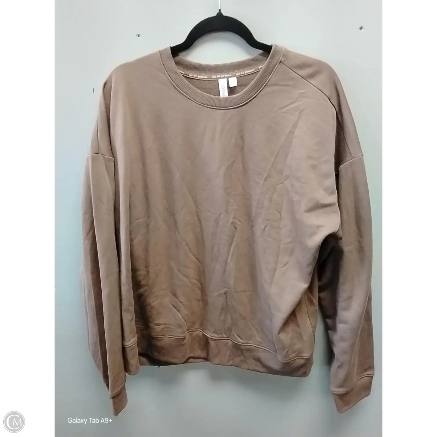 Top Long Sleeve By Joyspun In Brown, Size: Xl