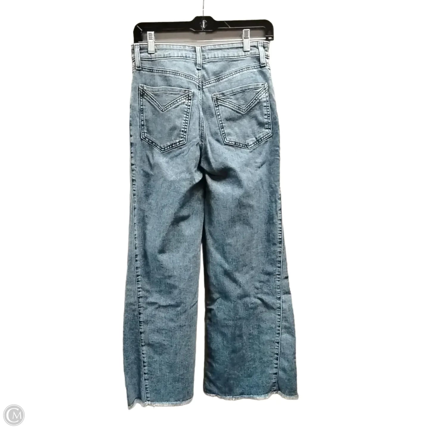 Jeans Flared By Chicos In Blue Denim, Size: Os