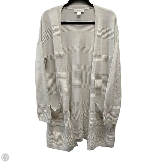 Cardigan By Christopher And Banks In Grey, Size: L