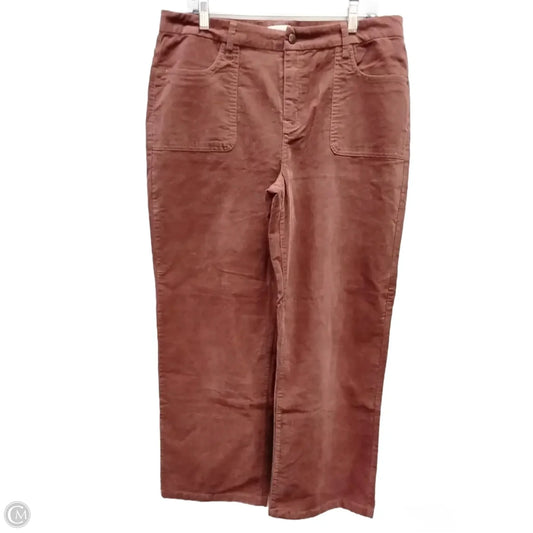 Pants Corduroy By Coldwater Creek In Copper, Size: 14