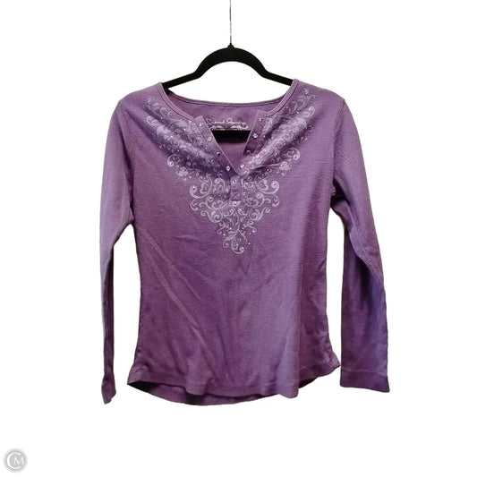 Top Long Sleeve By French Laundry In Purple, Size: L