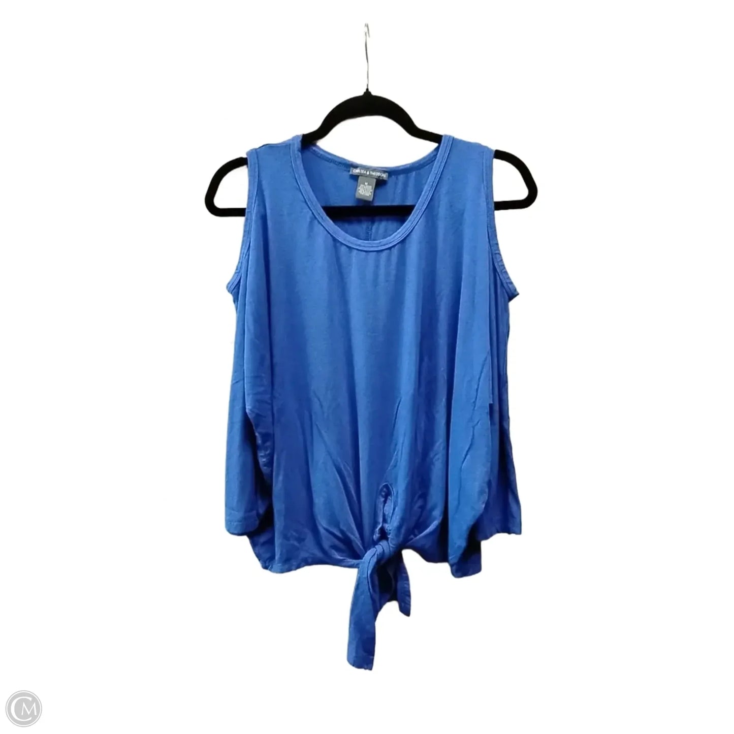 Top 3/4 Sleeve By Chelsea And Theodore In Blue, Size: M