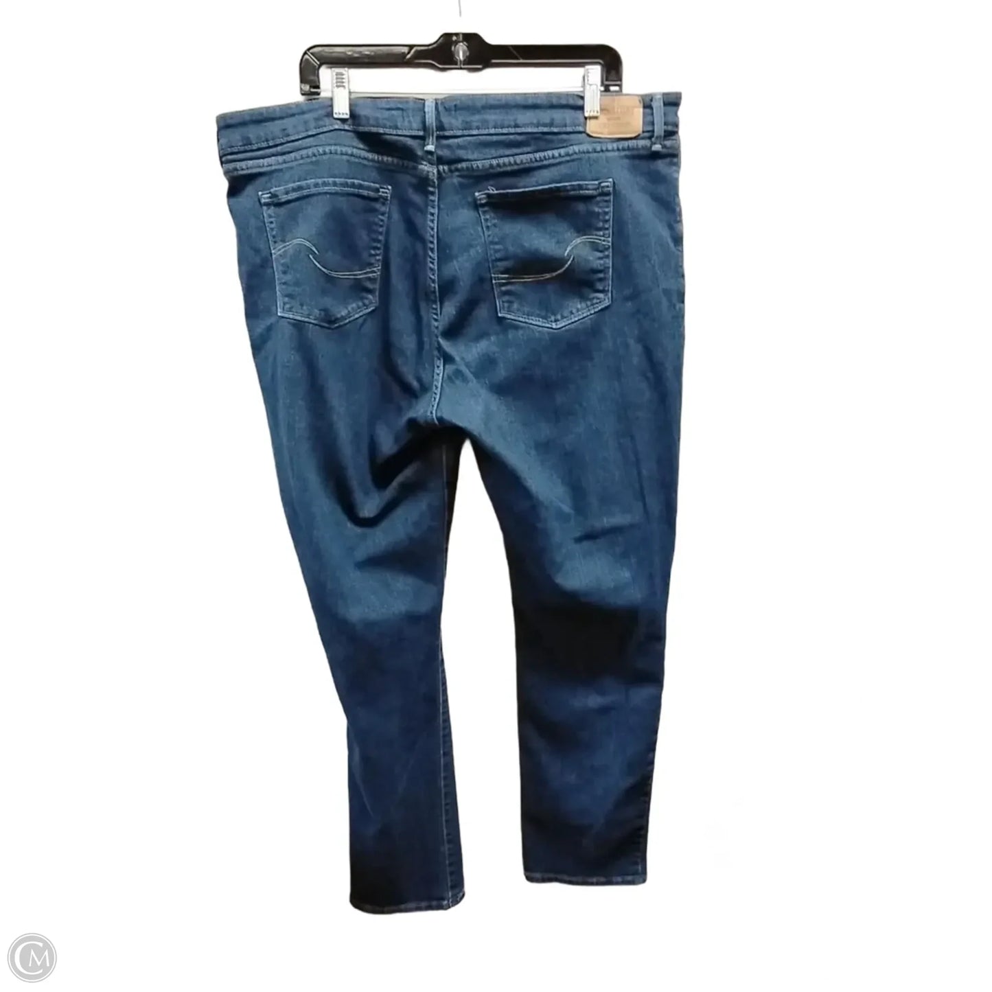 Jeans Straight By Levis In Blue Denim, Size: 20