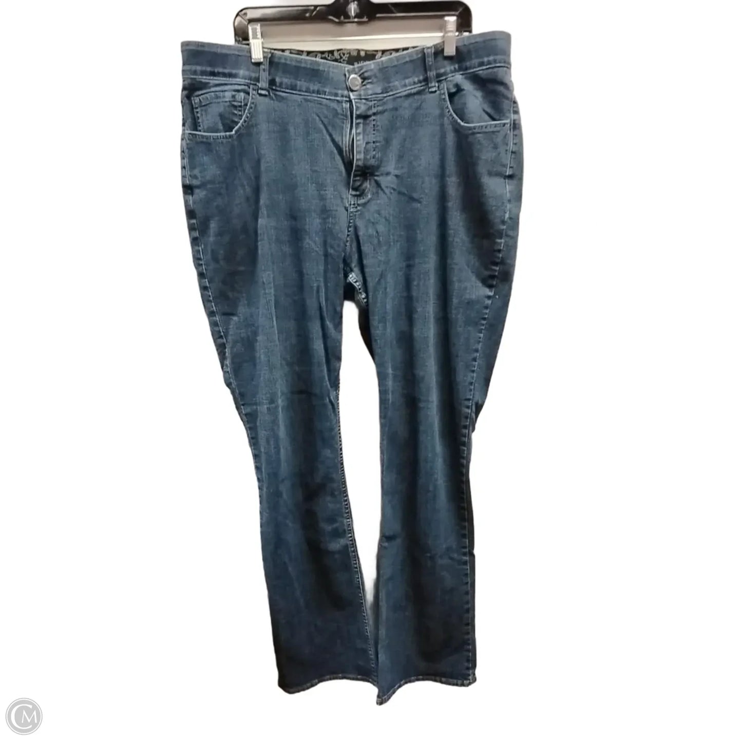 Jeans Boot Cut By Riders In Blue Denim, Size: 20