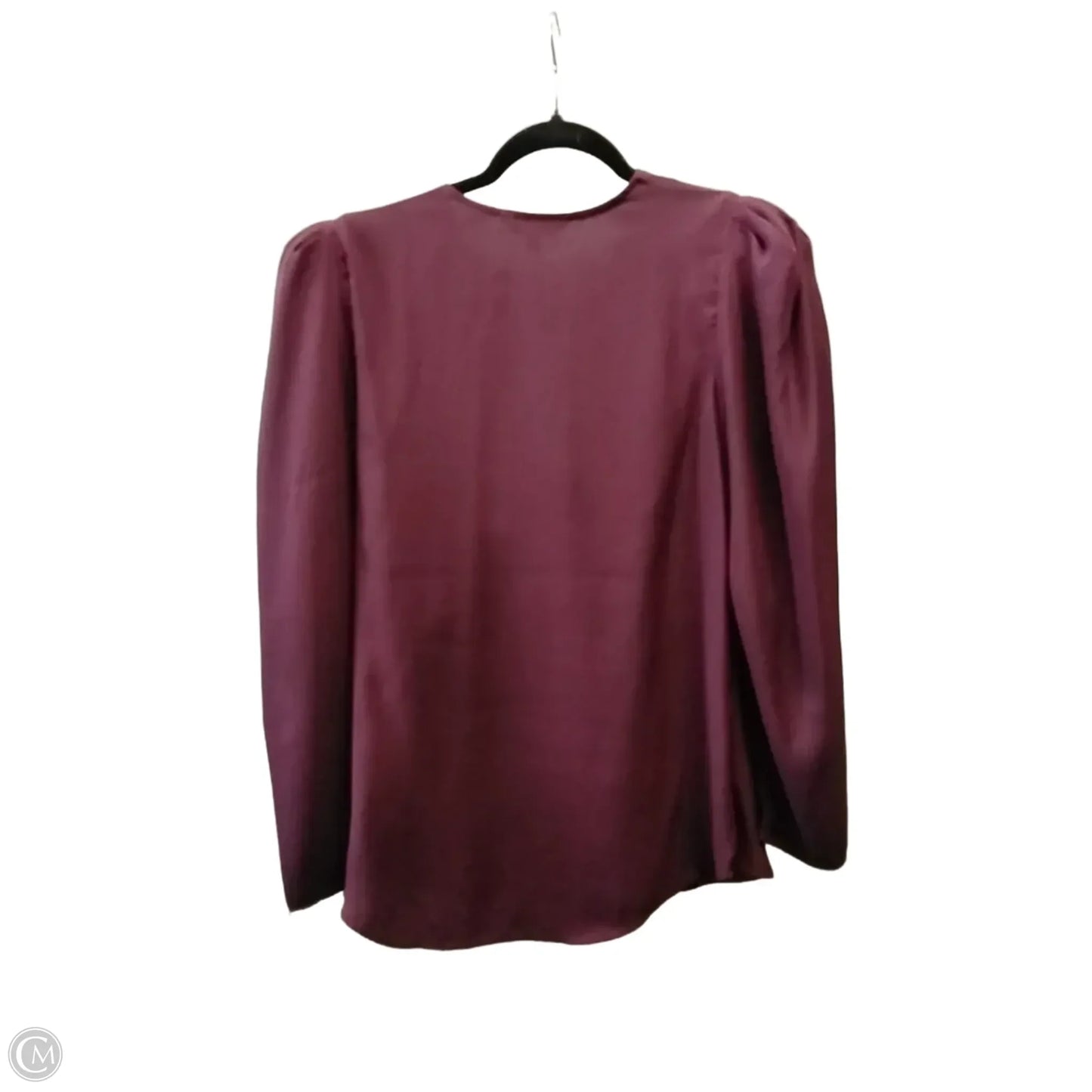 Blouse Long Sleeve By Express In Purple, Size: S