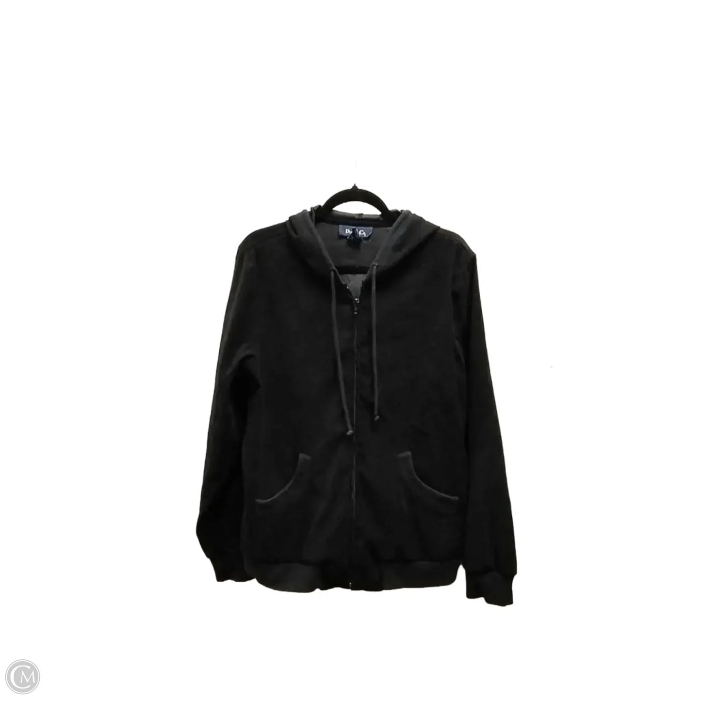 Jacket Other By Denim And Company In Black, Size: L