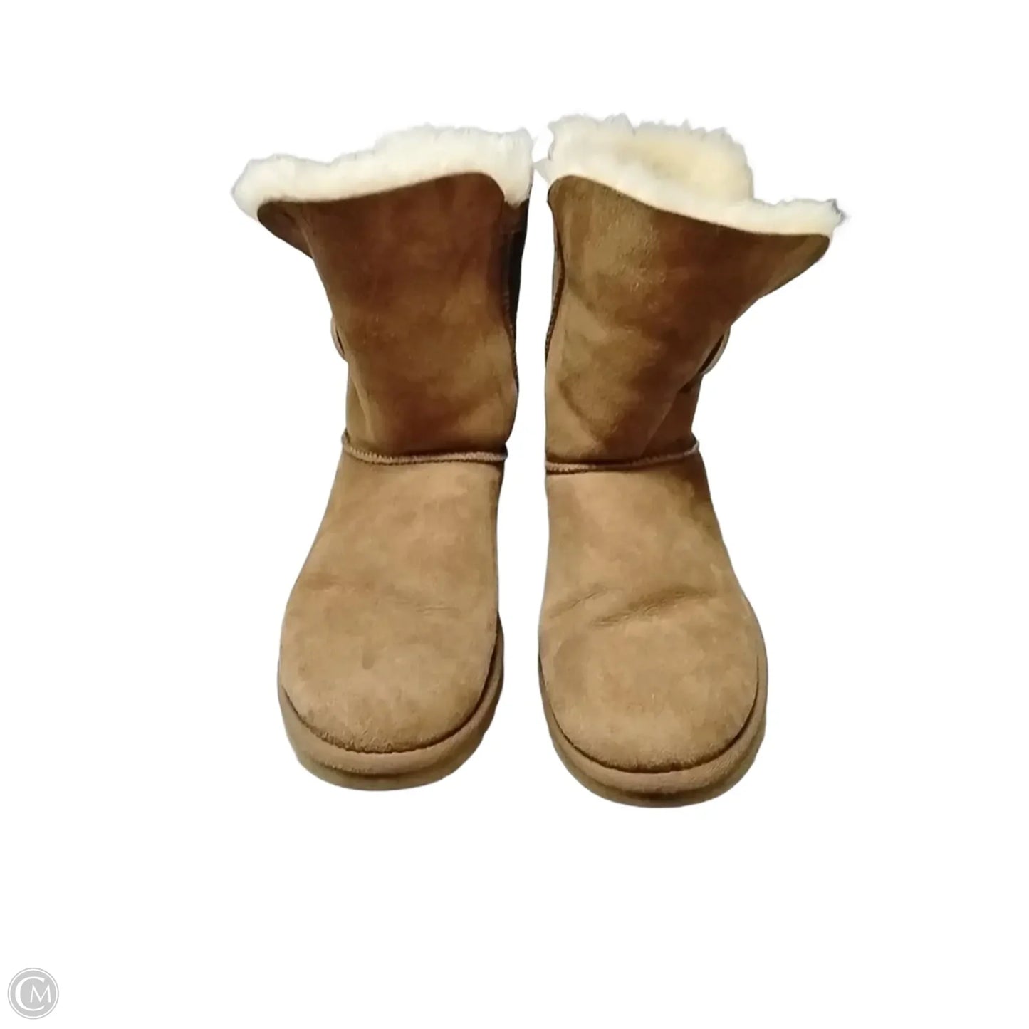 Boots Designer By Ugg In Brown, Size: 10