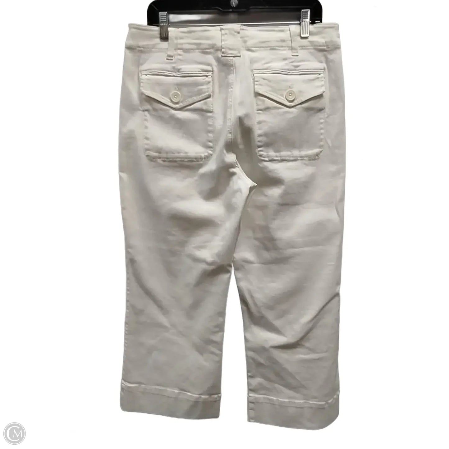 Jeans Wide Leg By Cabi In White, Size: 10