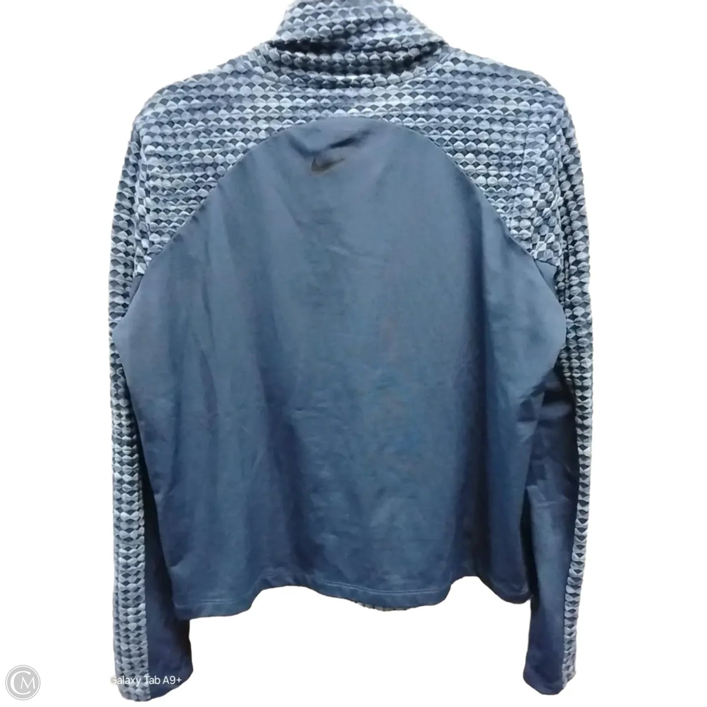 Athletic Sweatshirt Collar By Nike In Blue, Size: Xl