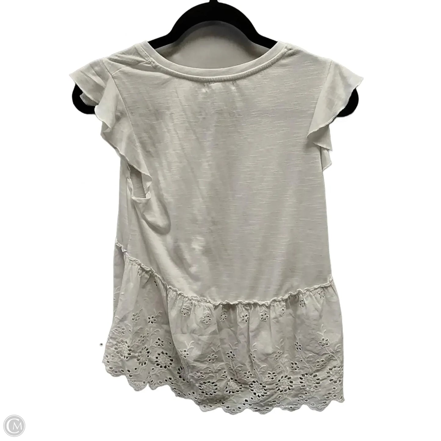 Top Short Sleeve By Coco + Jaimeson In White, Size: S