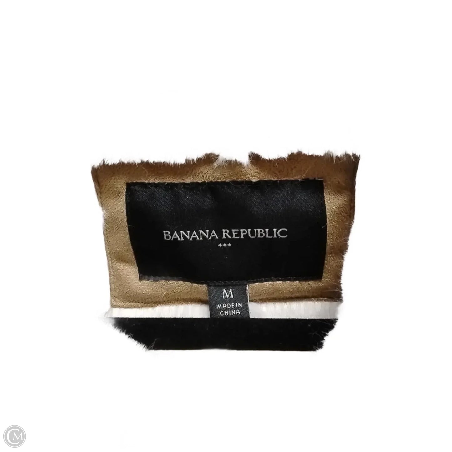 Jacket Faux Fur & Sherpa By Banana Republic In Tan, Size: M