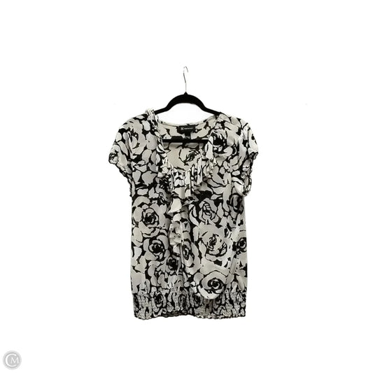 Blouse Short Sleeve By Inc In Multi-colored, Size: L