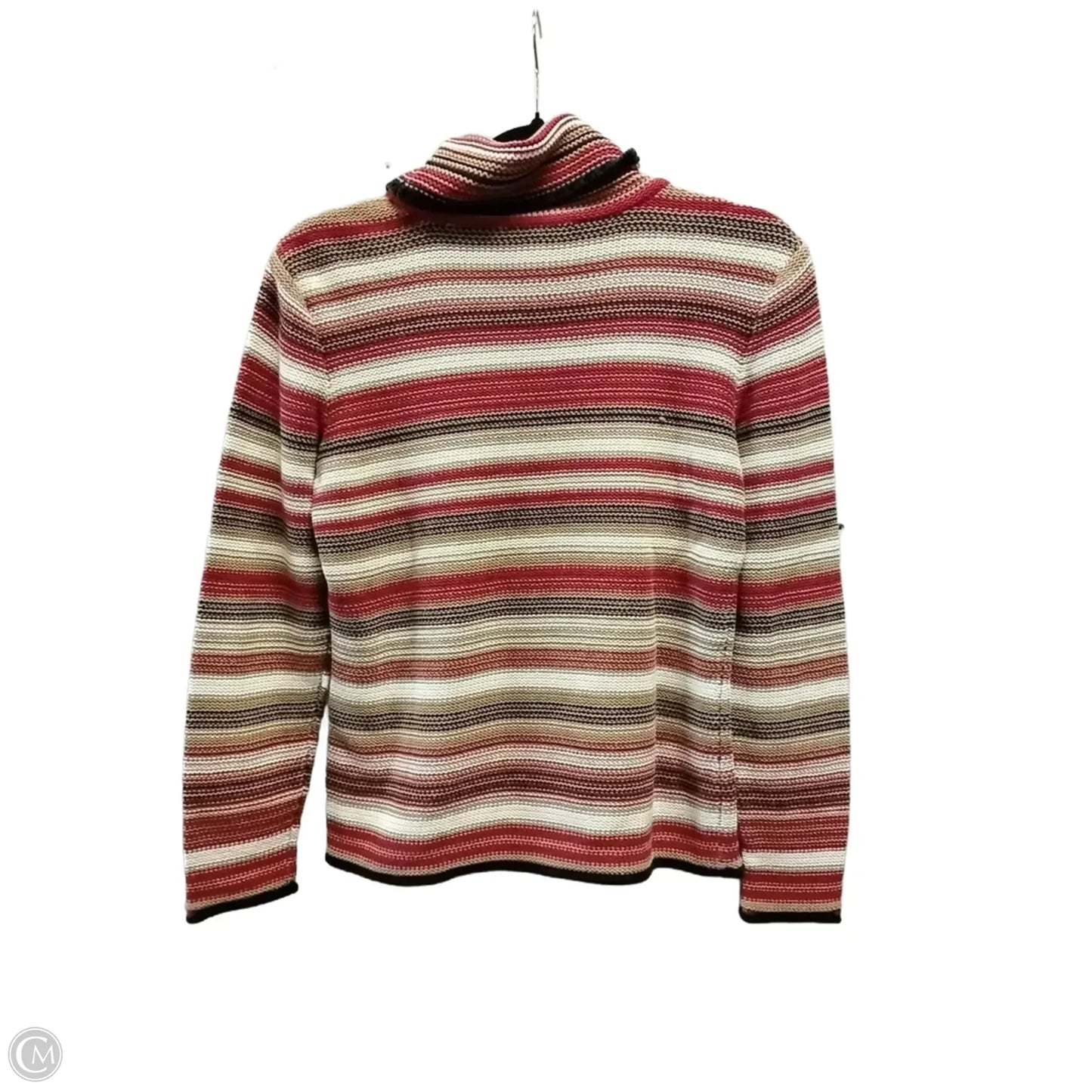 Sweater By Talbots In Striped Pattern, Size: M