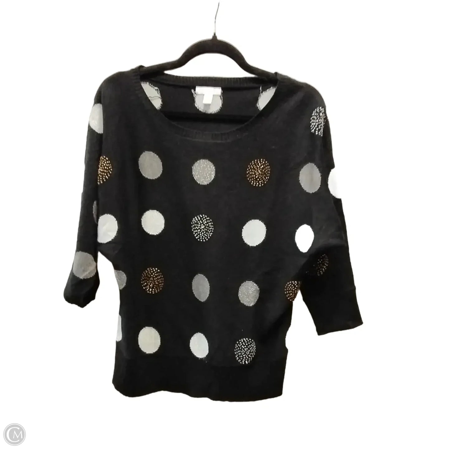 Sweater By Charter Club In Polkadot Pattern, Size: M