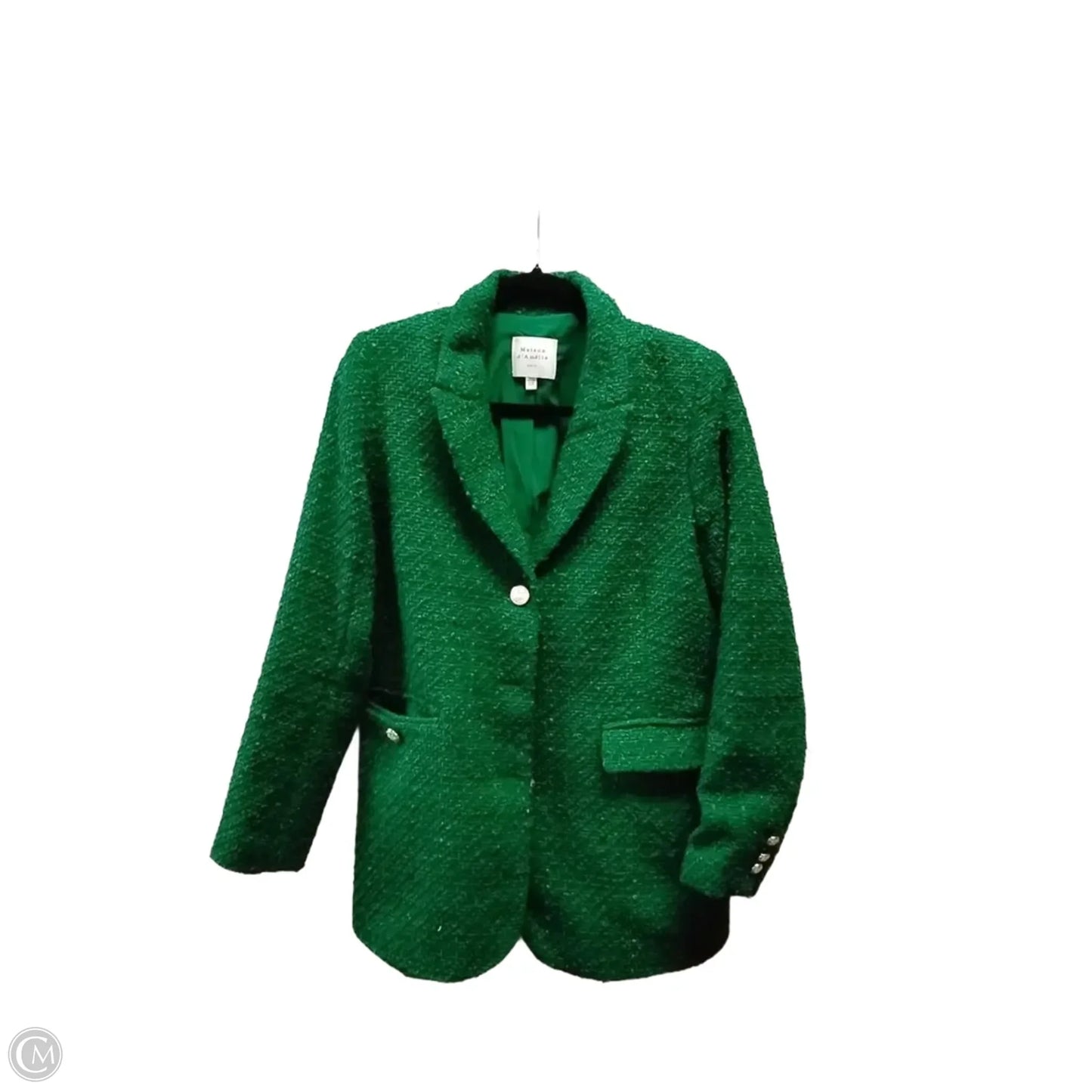 Blazer By Maison Damelie In Green, Size: M