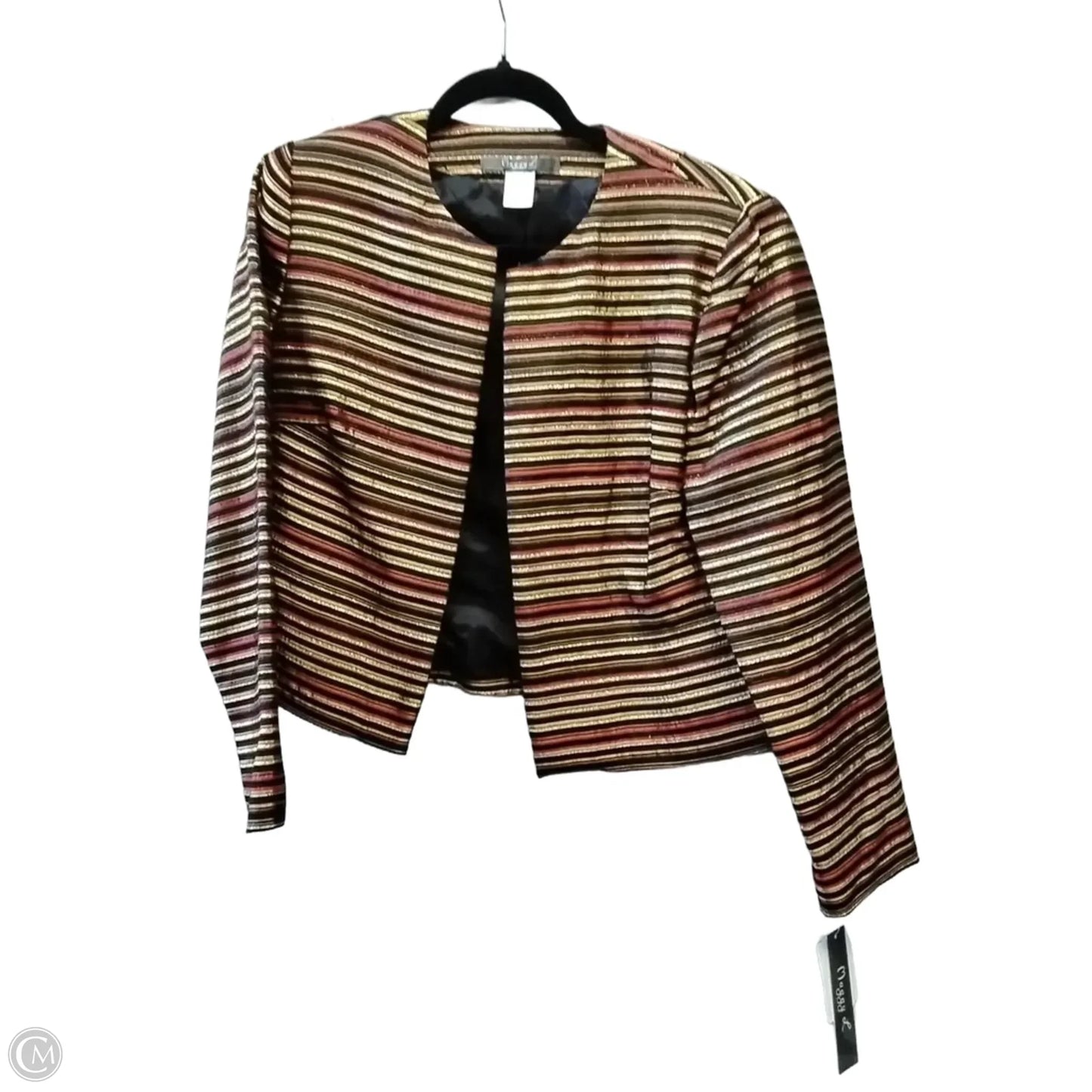Jacket Other By Maggy London In Striped Pattern, Size: 10