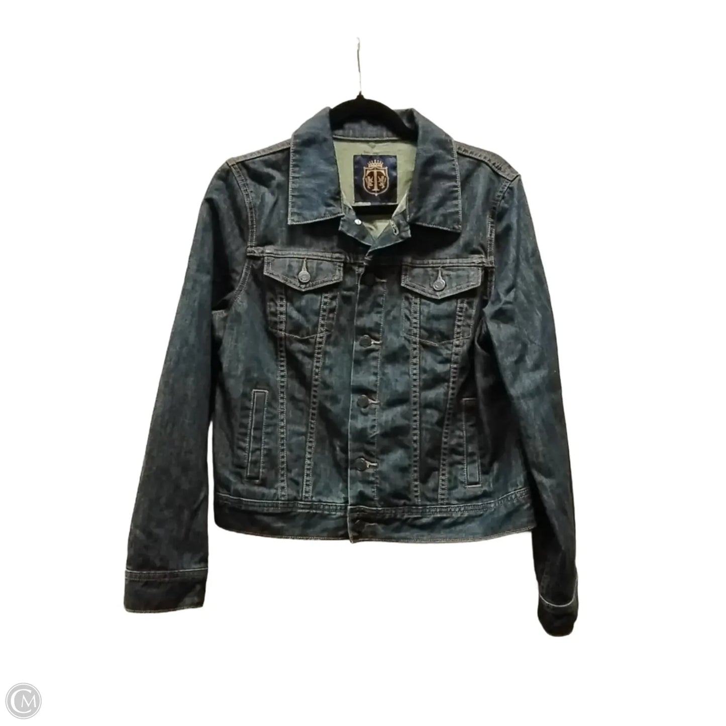 Jacket Denim By Talbots In Blue Denim, Size: M