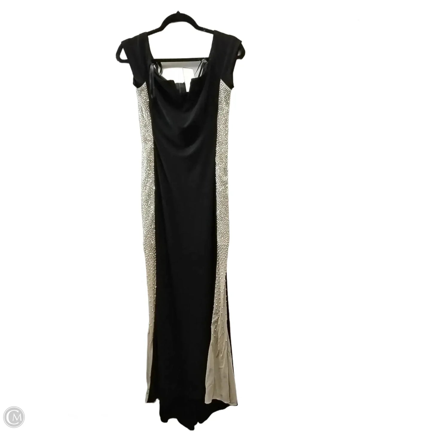 Dress Designer By Xscape In Black & Tan, Size: 10p