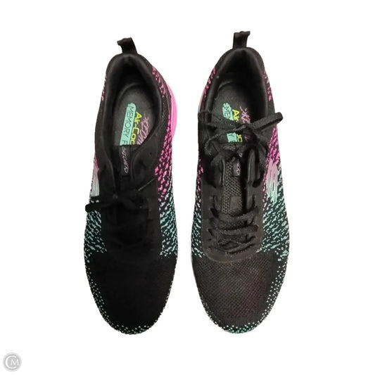 Shoes Athletic By Skechers In Black & Pink, Size: 9.5