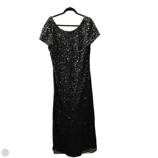 Dress Party Long By Adrianna Papell In Black, Size: 10