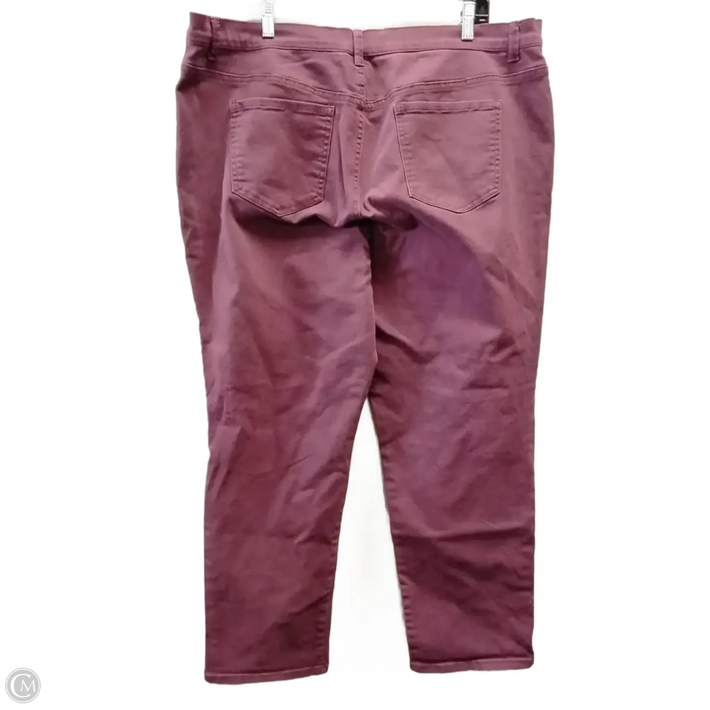 Jeans Straight By Gloria Vanderbilt In Purple, Size: 20w