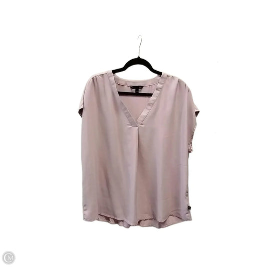Top Short Sleeve By Banana Republic In Pink, Size: Xl