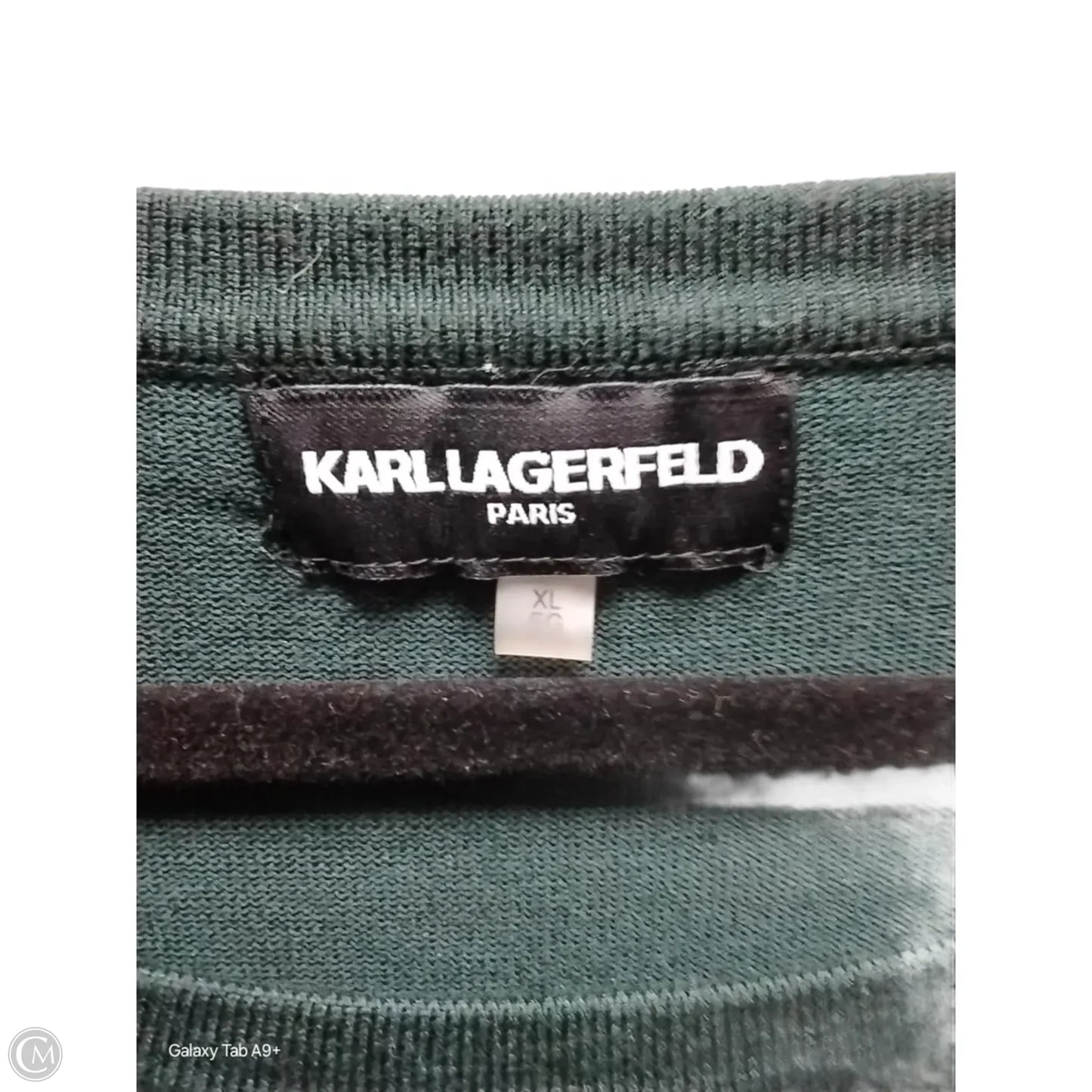 Sweater Designer By Karl Lagerfeld In Green, Size: Xl