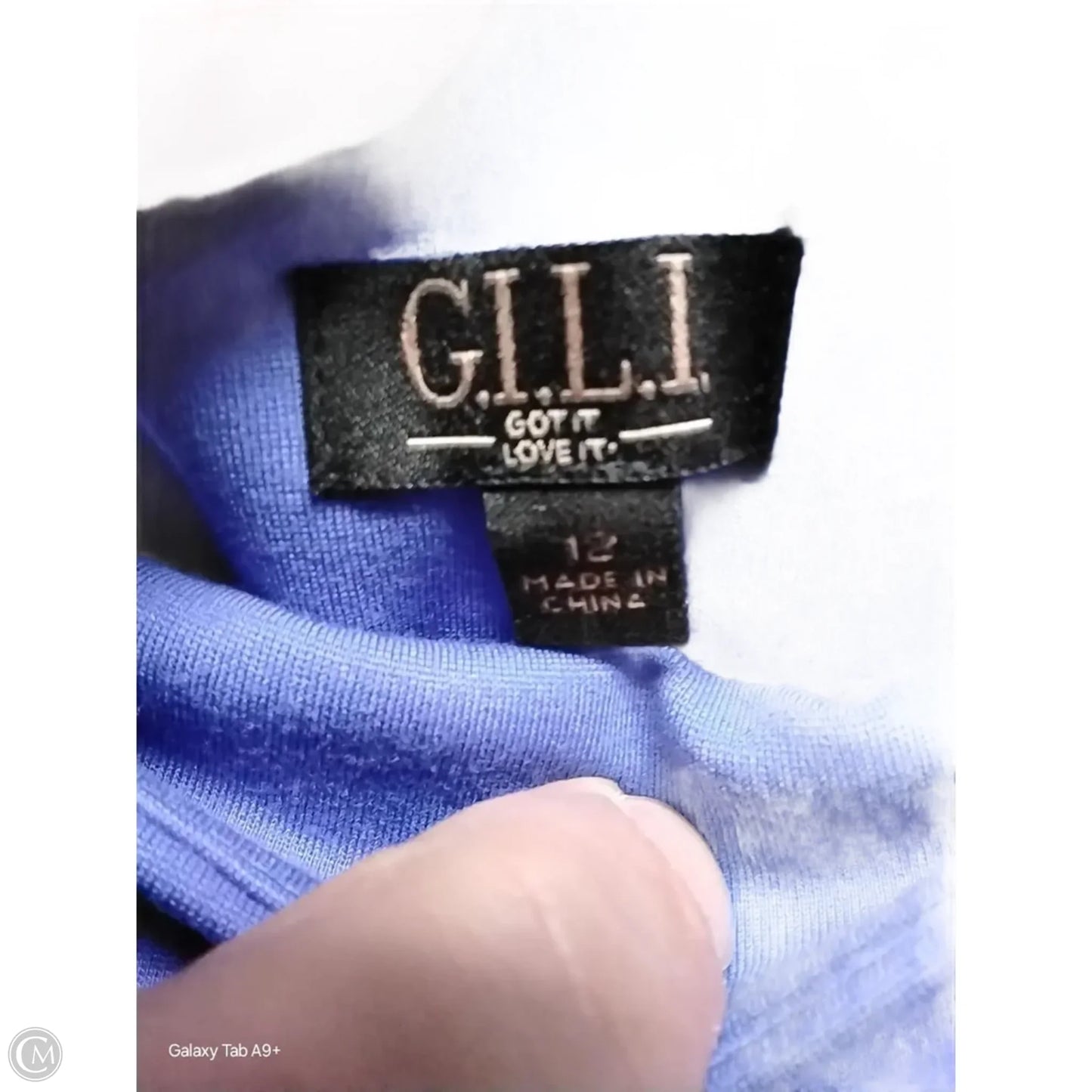Skirt Midi By Gilli In Blue, Size: 12
