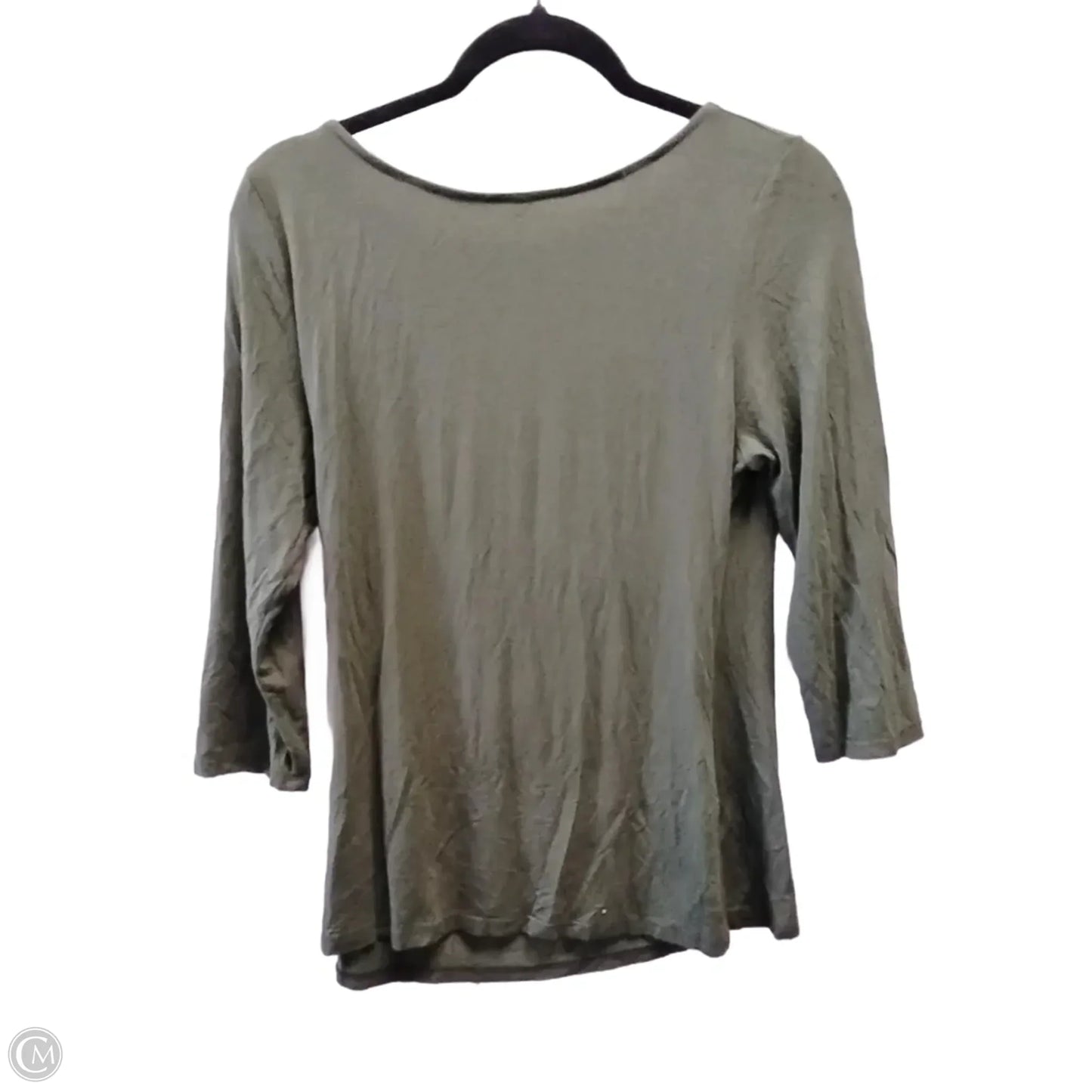 Blouse 3/4 Sleeve By Gilli In Green, Size: M